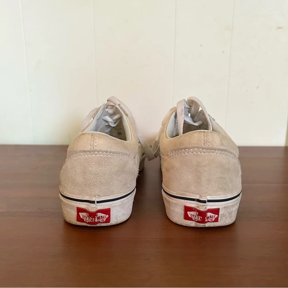 Vans Cream Old Skool Sneaker Men’s Size 7 Women’s Size 8.5 - Picture 3 of 9